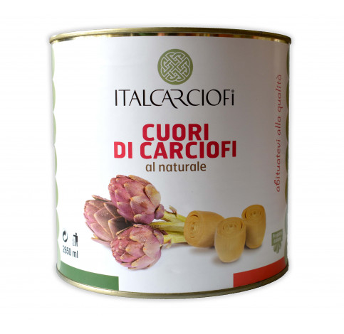 Артишоки цілі 2,6 кг у власному соці тм "Italcarciofi"